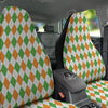 Argyle St Patrick's Day Print Pattern Car Seat Covers-grizzshop