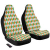 Argyle St Patrick's Day Print Pattern Car Seat Covers-grizzshop