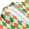 Argyle St Patrick's Day Print Pattern Men's Blazer-grizzshop