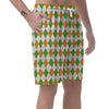 Argyle St Patrick's Day Print Pattern Men's Shorts-grizzshop