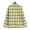 Argyle St Patrick's Day Print Pattern Men's Sport Coat-grizzshop