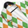 Argyle St Patrick's Day Print Pattern Men's Sport Coat-grizzshop