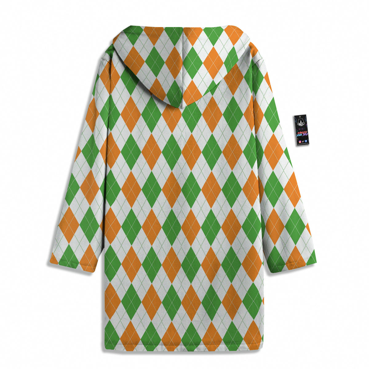 Argyle St Patrick's Day Print Pattern Men's Windbreaker Jacket-grizzshop