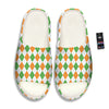 Argyle St Patrick's Day Print Pattern Sandals-grizzshop