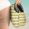 Argyle St Patrick's Day Print Pattern Water Shoes-grizzshop