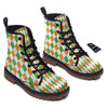 Argyle St Patrick's Day Print Pattern Work Boots-grizzshop