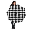 Argyle White And Black Print Pattern Umbrella-grizzshop