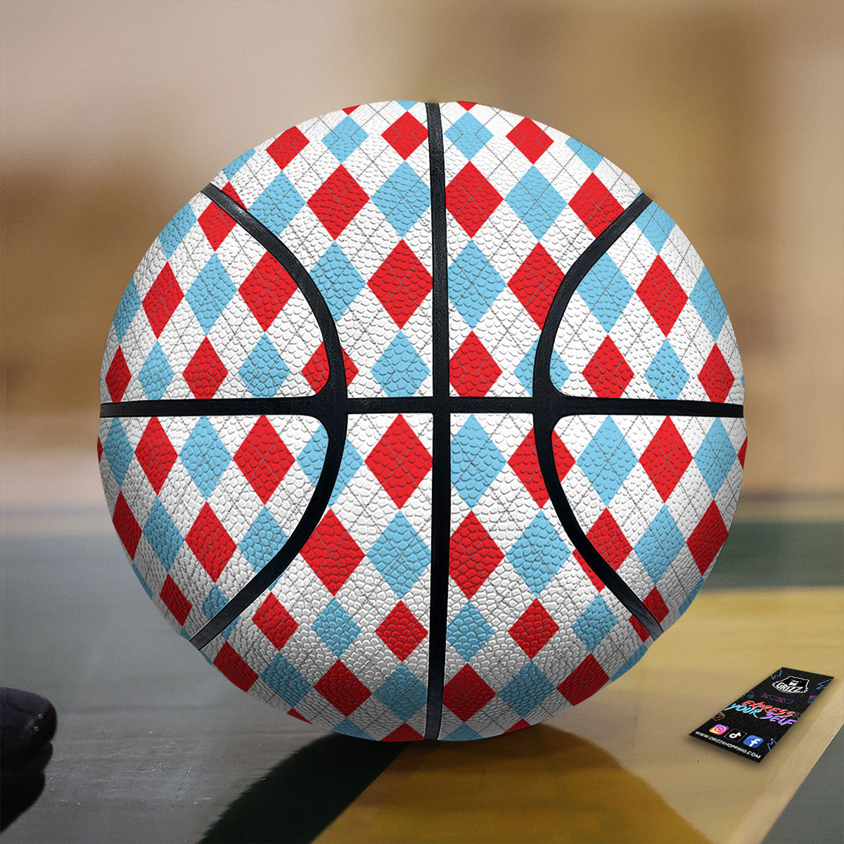 Angel Wings White Print Basketball
