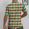 Argyle Merry Christmas Print Pattern Untucked Shirts-grizzshop