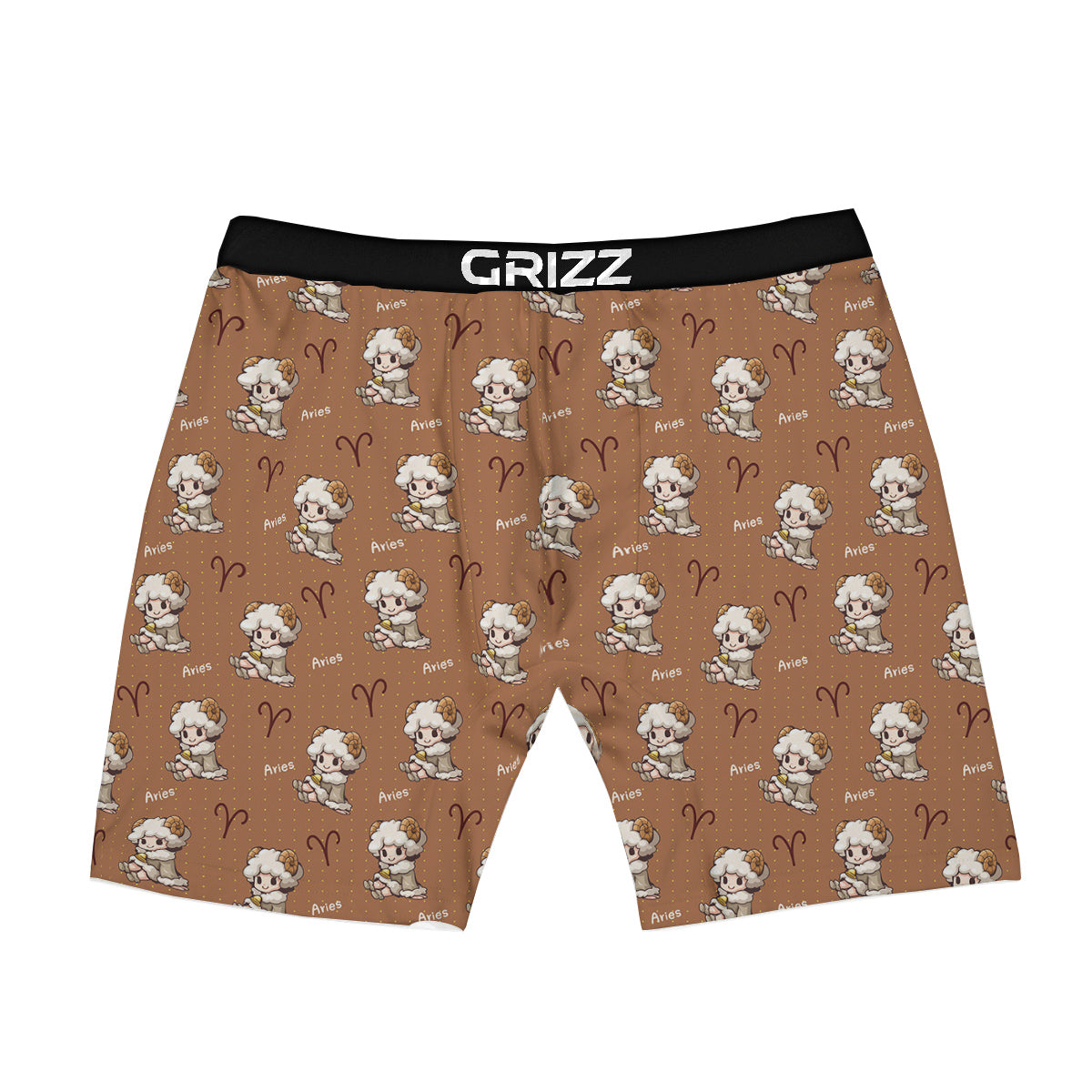 Aries Cute Cartoon Print Pattern Boxer Briefs-grizzshop