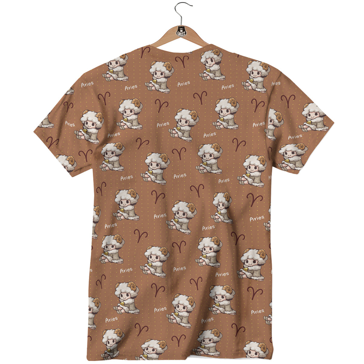 Aries Cute Cartoon Print Pattern T-Shirt-grizzshop
