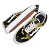 Aries Sign Black And Gold Print Skate Shoes-grizzshop