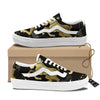 Aries Sign Black And Gold Print Skate Shoes-grizzshop