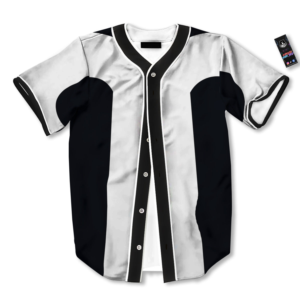 Aries Sign White And Black Print Baseball Jersey-grizzshop