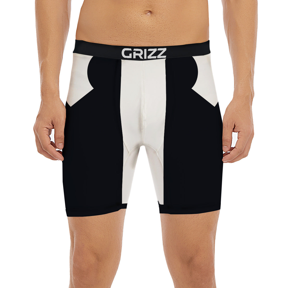 Aries Sign White And Black Print Boxer Briefs-grizzshop