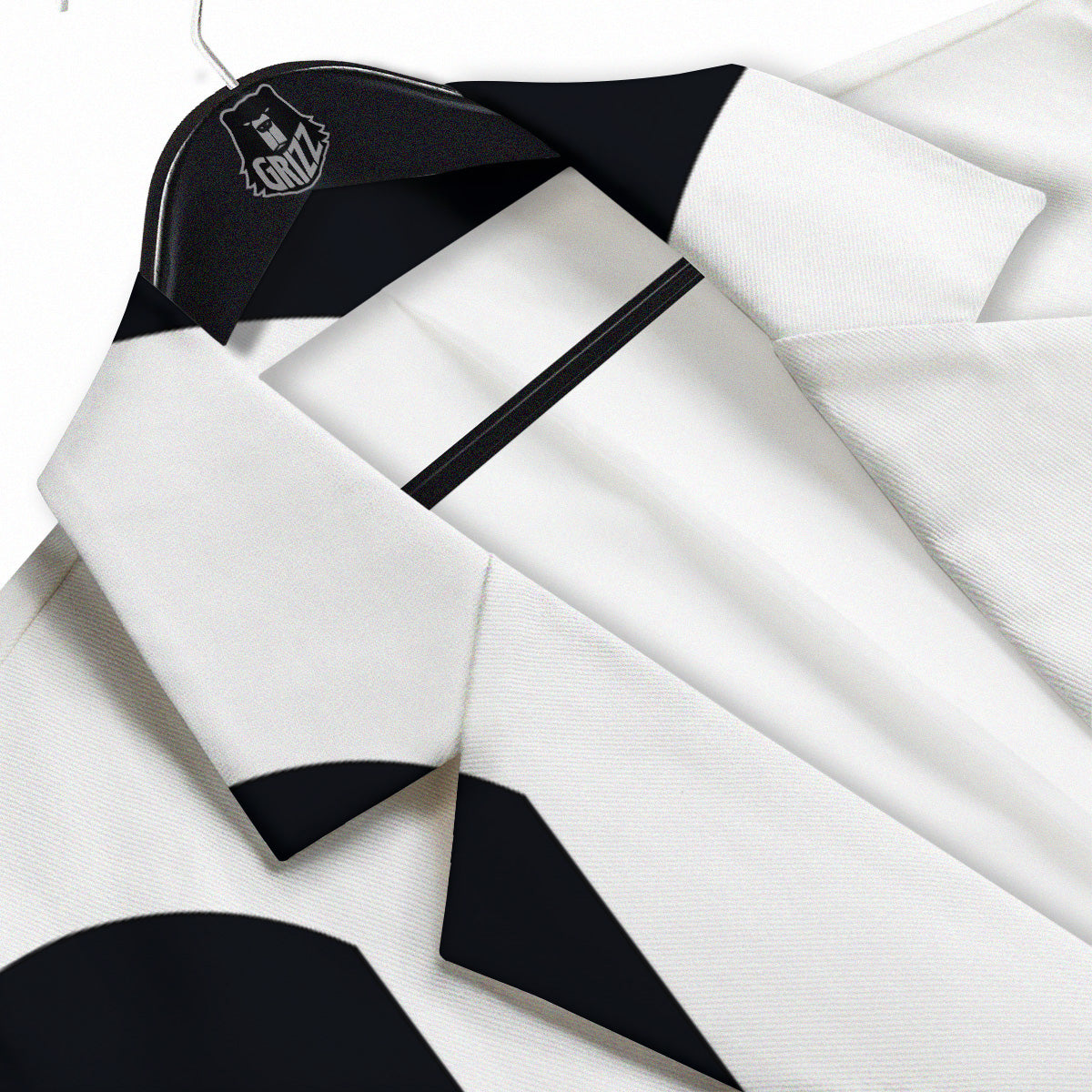 Aries Sign White And Black Print Men's Sport Coat-grizzshop