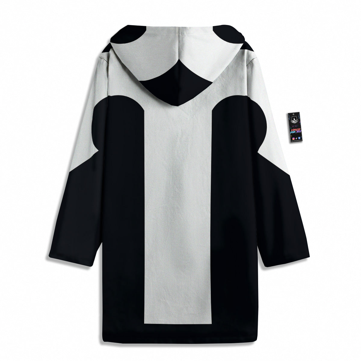Aries Sign White And Black Print Men's Windbreaker Jacket-grizzshop