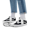 Aries Sign White And Black Print Skate Shoes-grizzshop