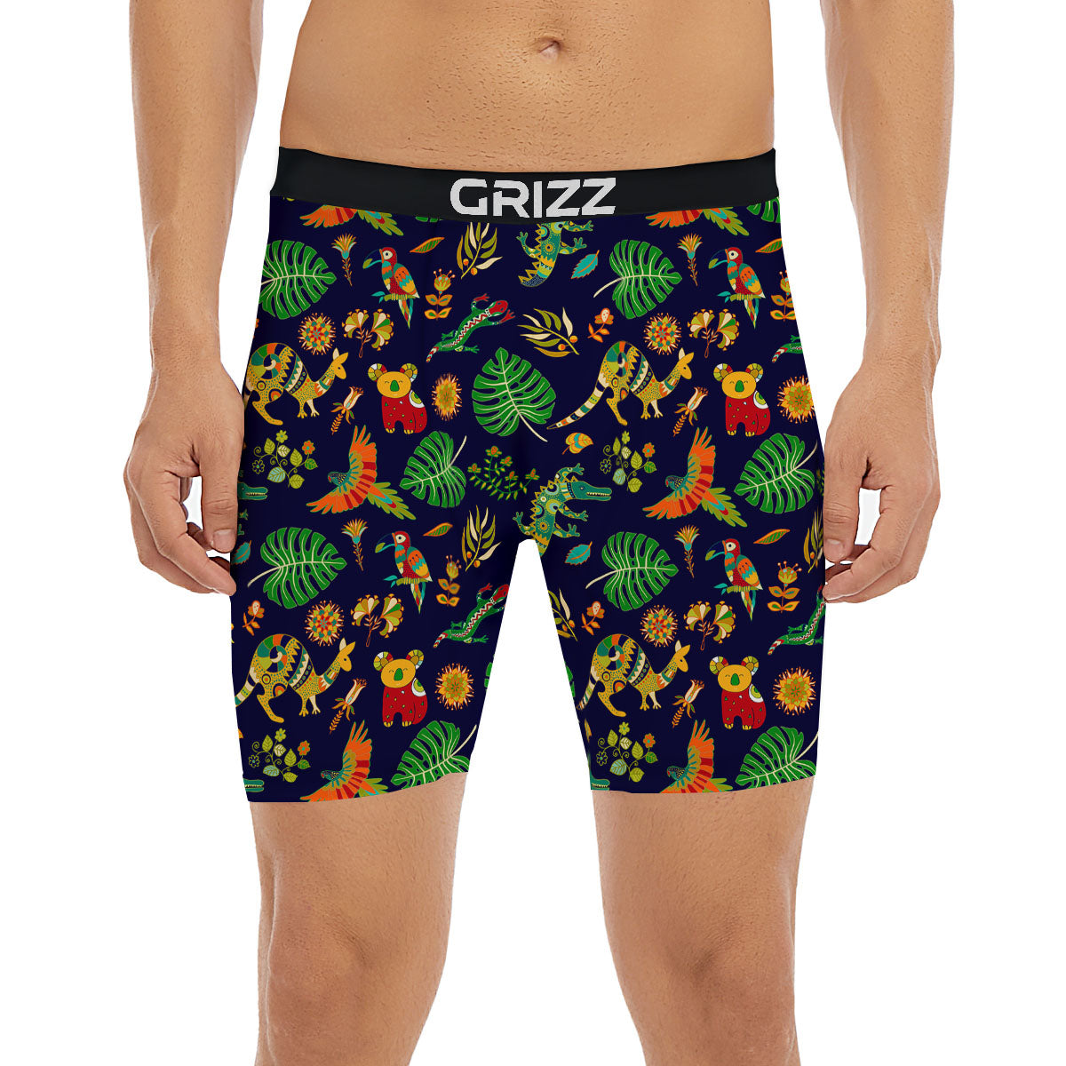 Art Australian Aboriginal Print Boxer Briefs-grizzshop