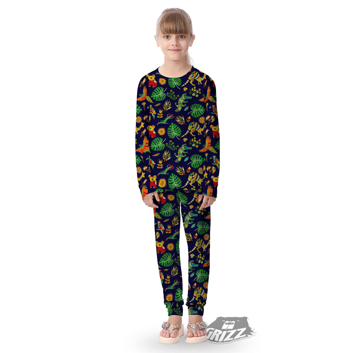 Art Australian Aboriginal Print Kid's Pajamas-grizzshop