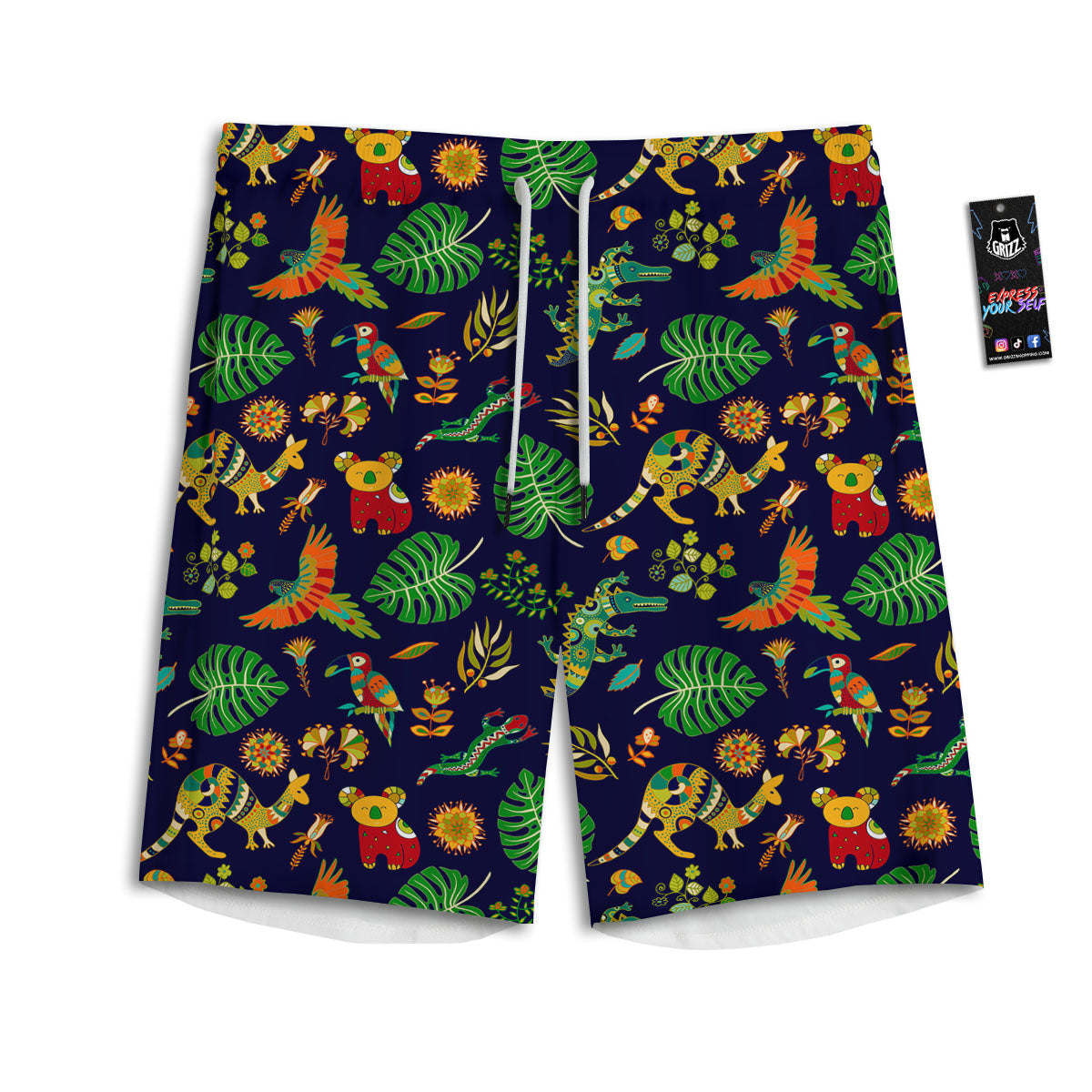 Art Australian Aboriginal Print Men's Athletic Shorts