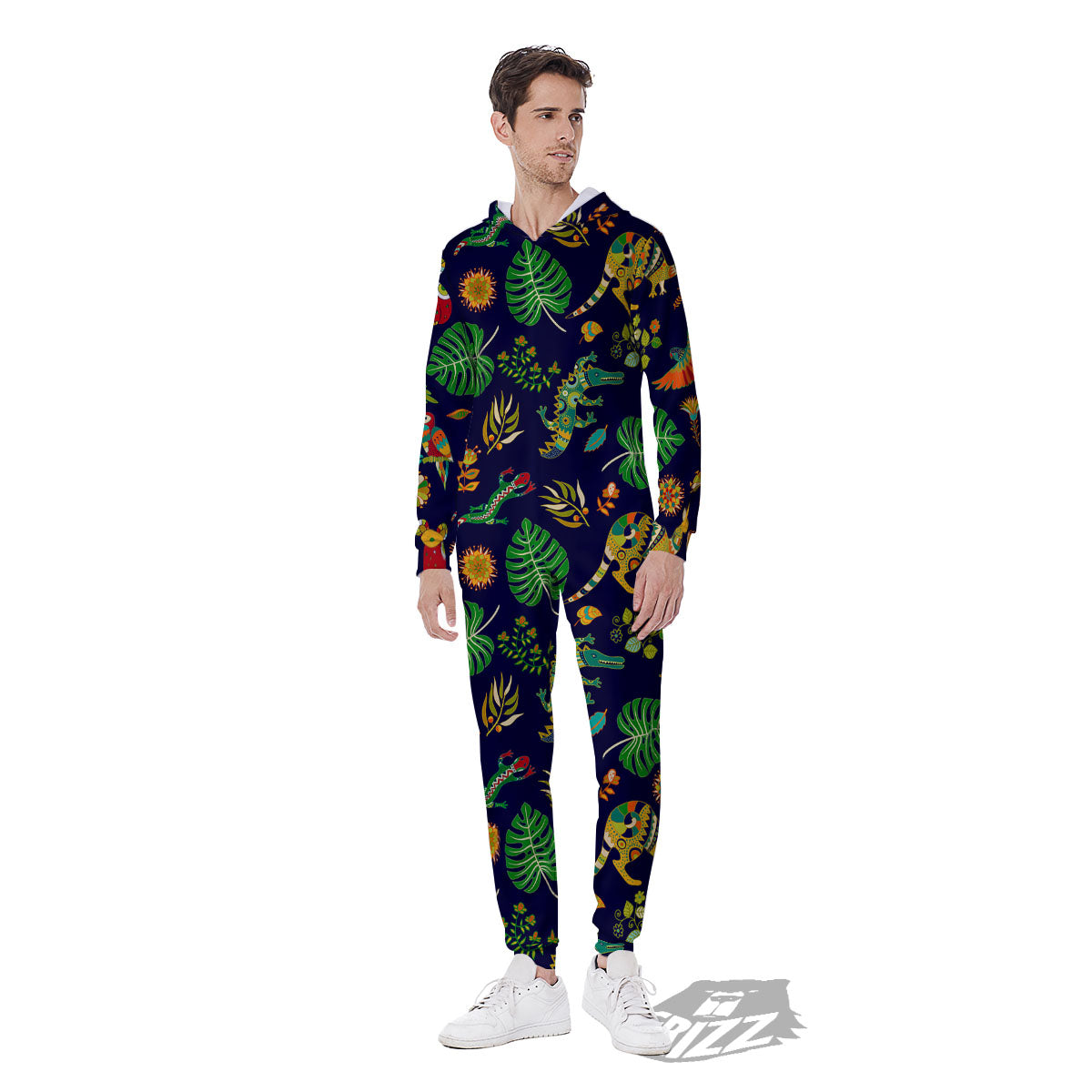 Art Australian Aboriginal Print Men's Jumpsuit-grizzshop