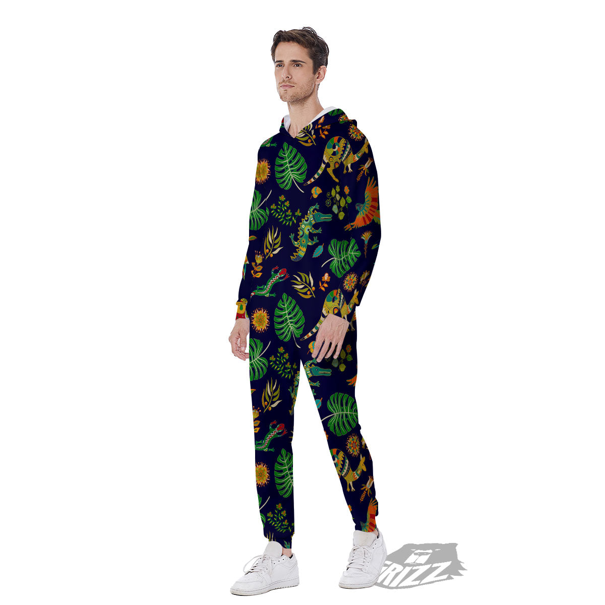 Art Australian Aboriginal Print Men's Jumpsuit-grizzshop