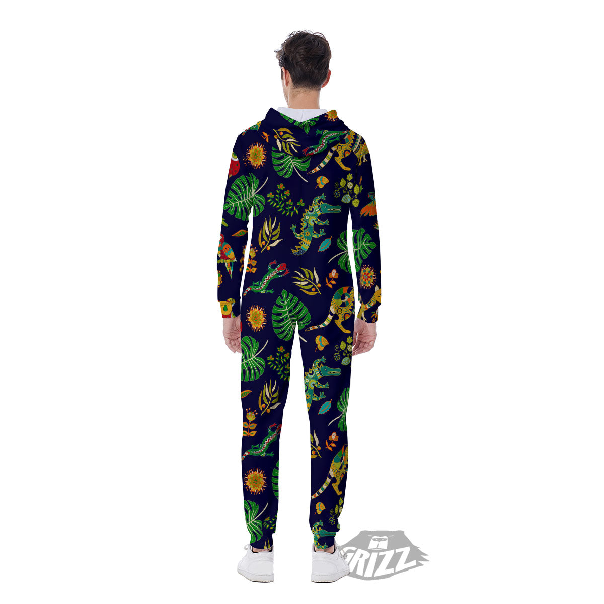 Art Australian Aboriginal Print Men's Jumpsuit-grizzshop
