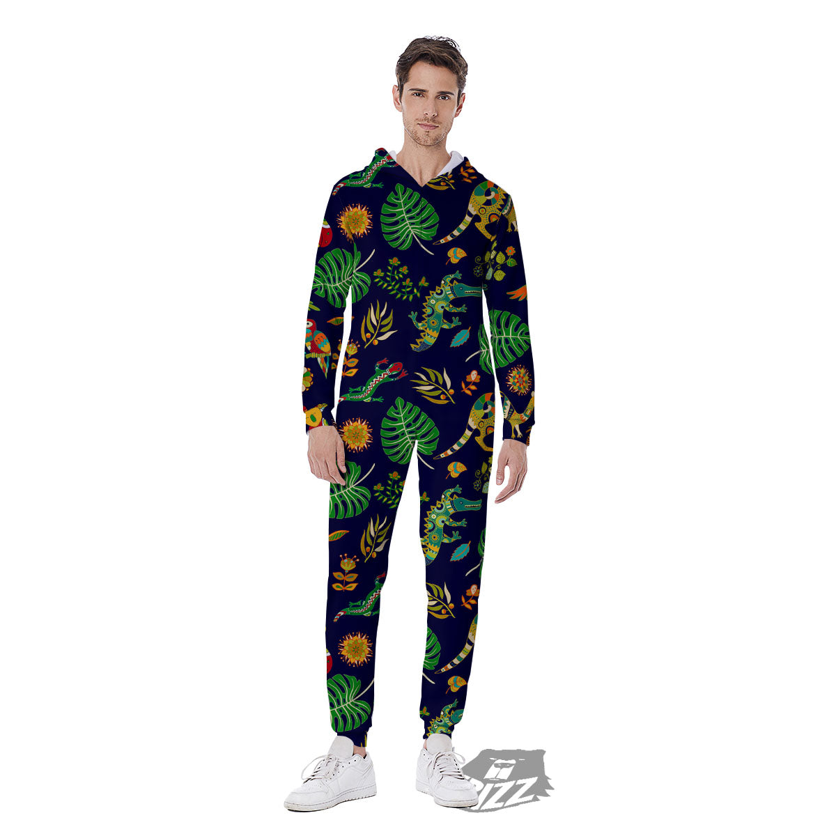 Art Australian Aboriginal Print Men's Jumpsuit-grizzshop