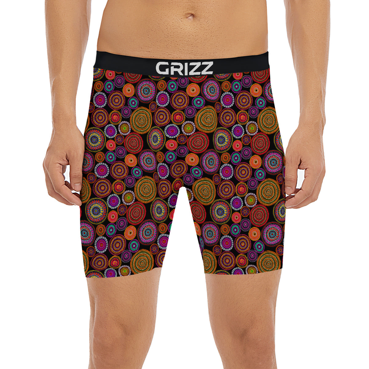 Art Australian Aboriginal Print Pattern Boxer Briefs-grizzshop