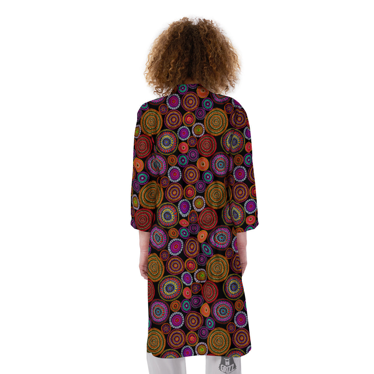 Art Australian Aboriginal Print Pattern Kimono-grizzshop