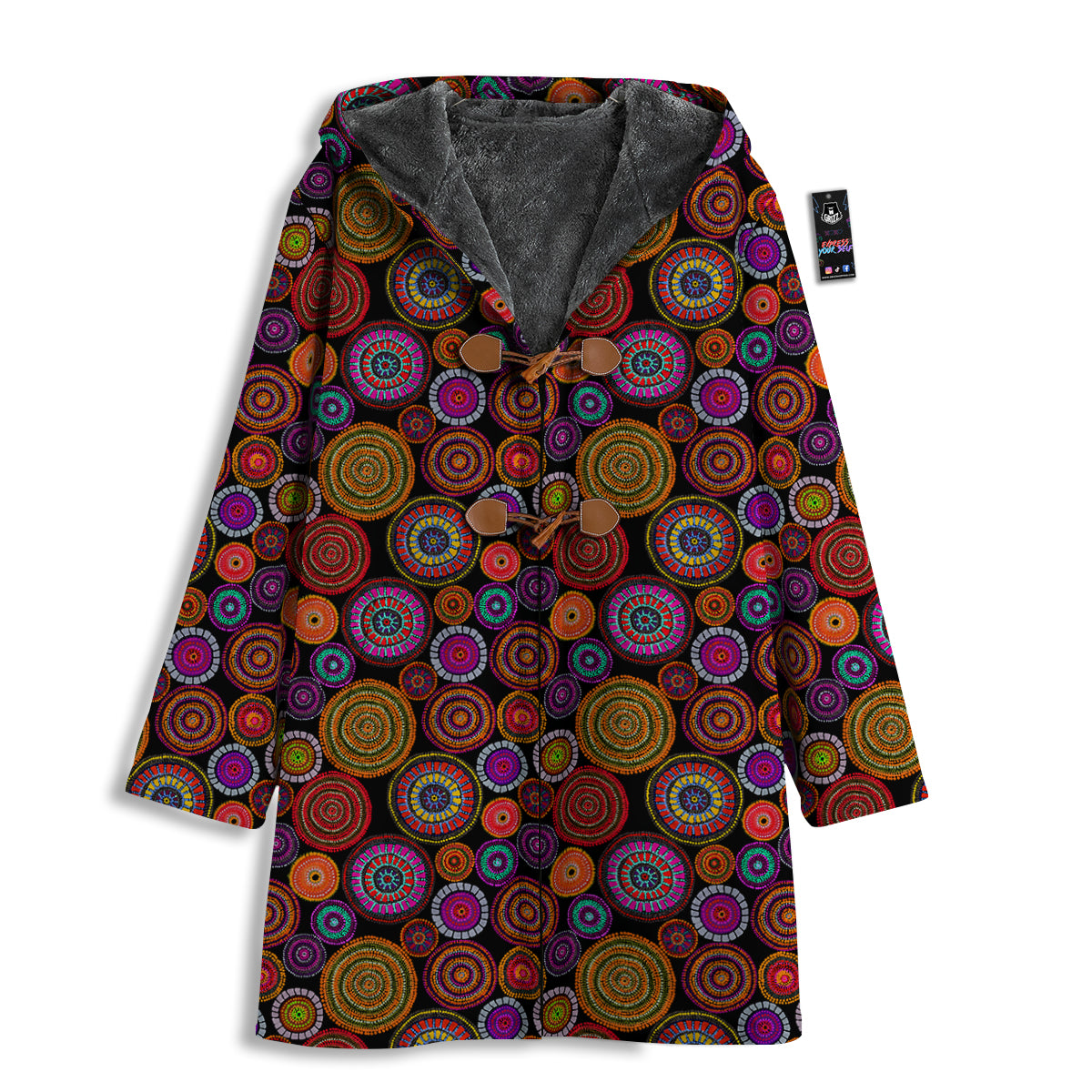 Art Australian Aboriginal Print Pattern Men's Windbreaker Jacket-grizzshop