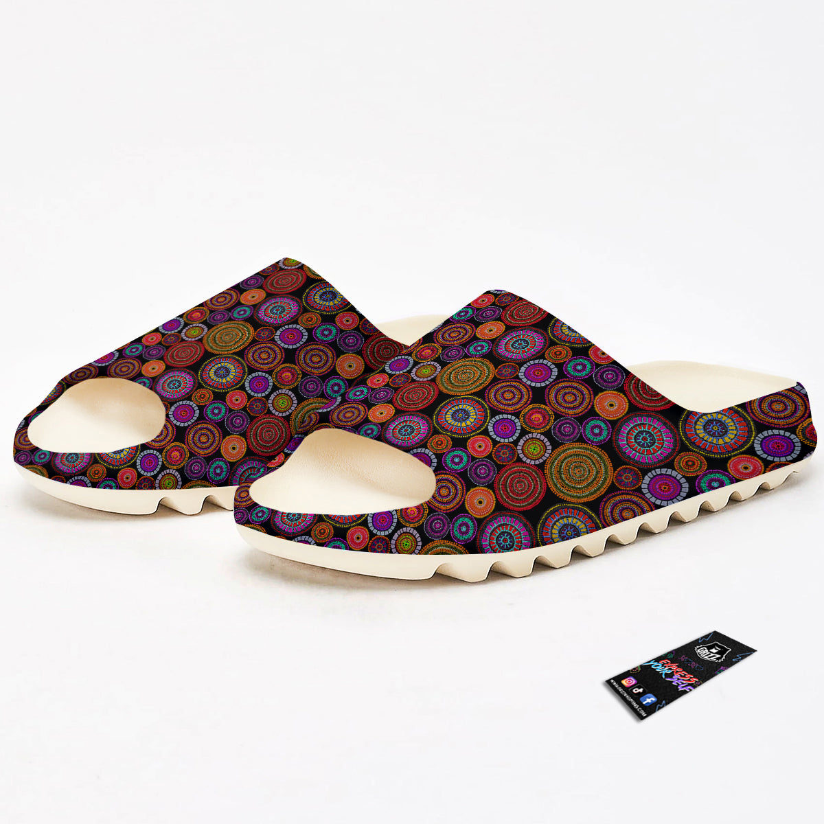 Art Australian Aboriginal Print Pattern Sandals-grizzshop