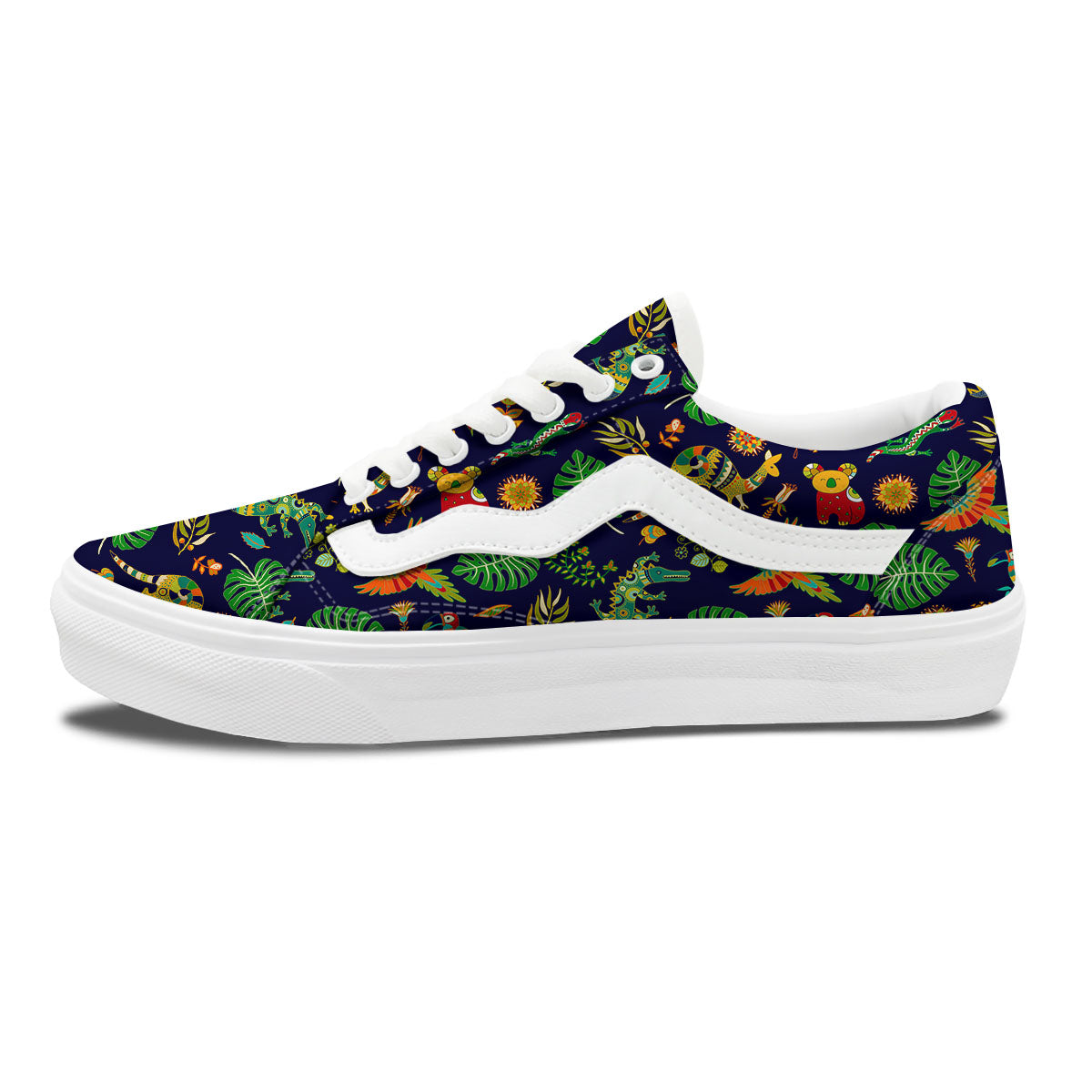 Art Australian Aboriginal Print Skate Shoes-grizzshop