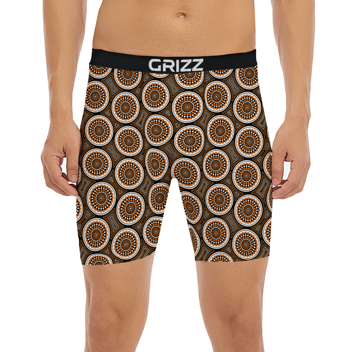 Art Dot Aboriginal Print Pattern Boxer Briefs-grizzshop