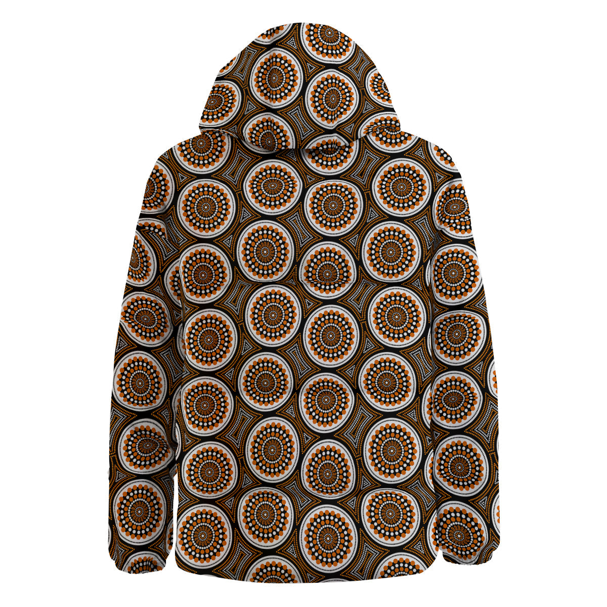 Art Dot Aboriginal Print Pattern Down Jacket-grizzshop