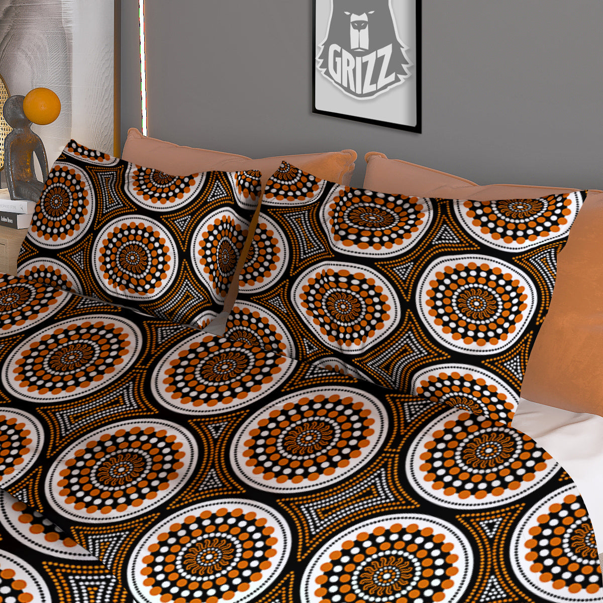 Art Dot Aboriginal Print Pattern Duvet Cover Bedding Set