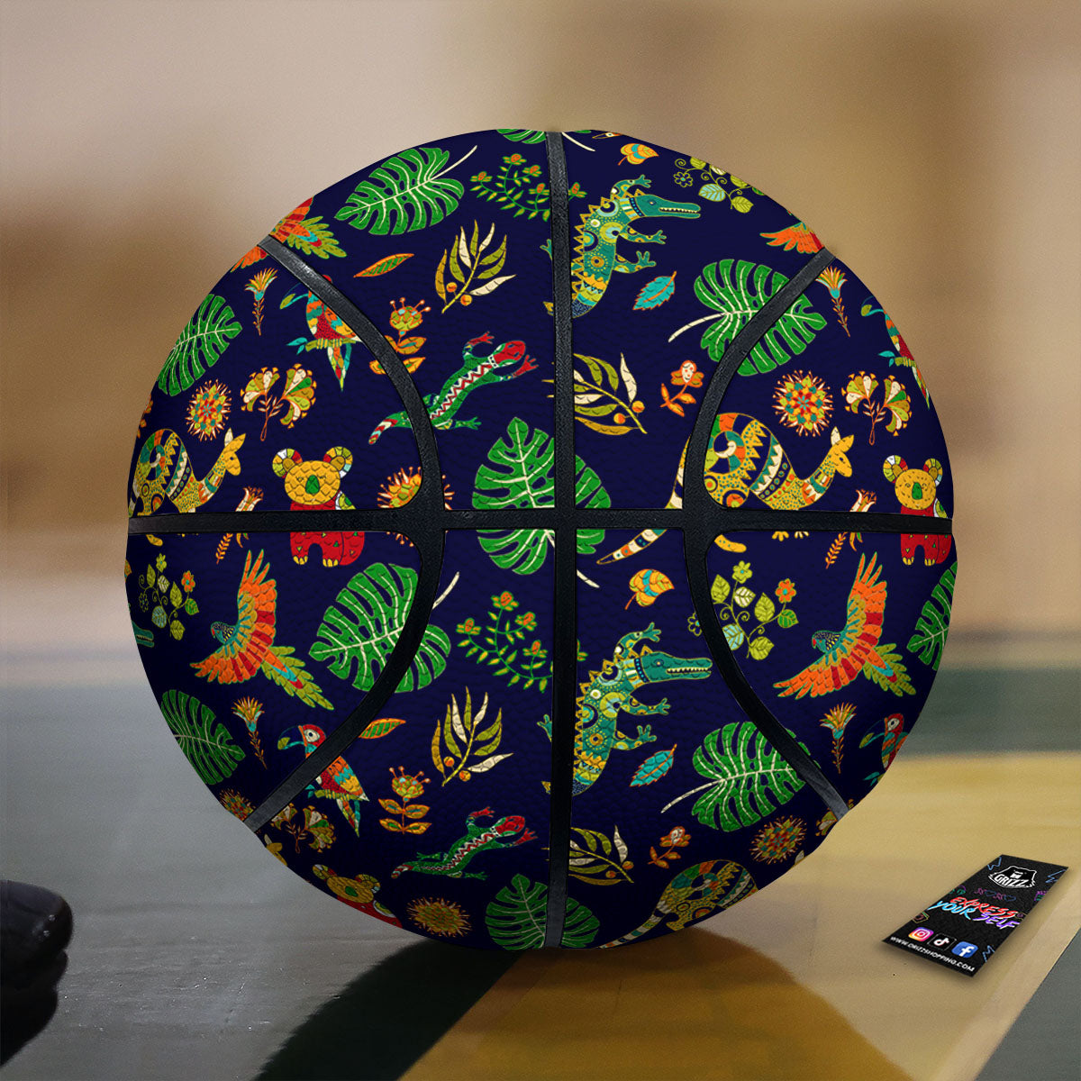 Art Australian Aboriginal Print Basketball