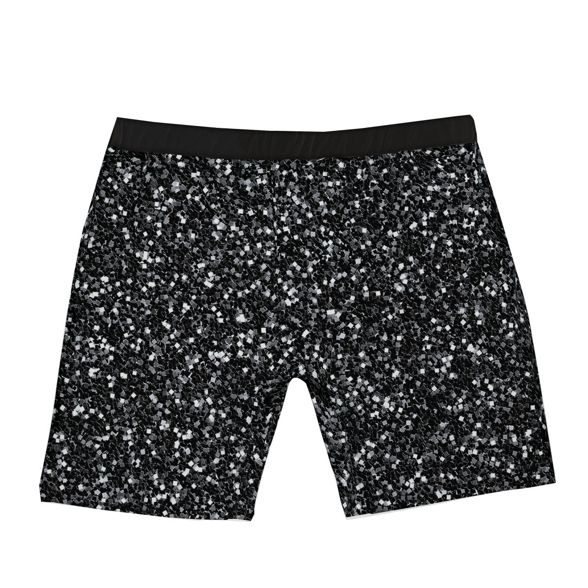 Artwork Black Glitter Print Boxer Briefs-grizzshop