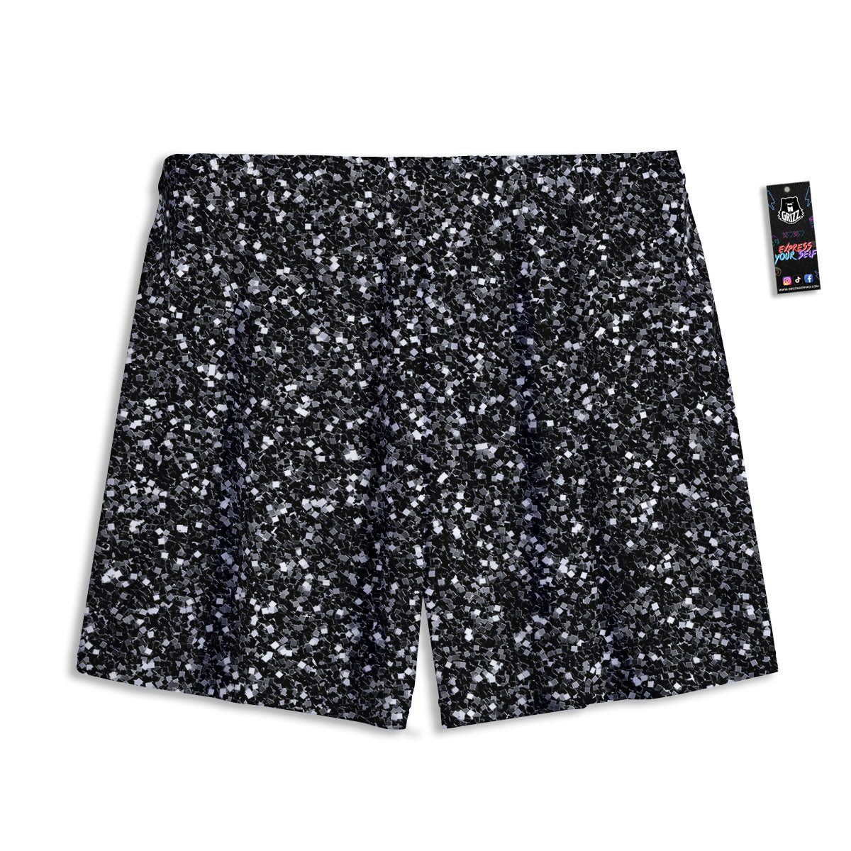 Blood Drip Print Mesh Shorts