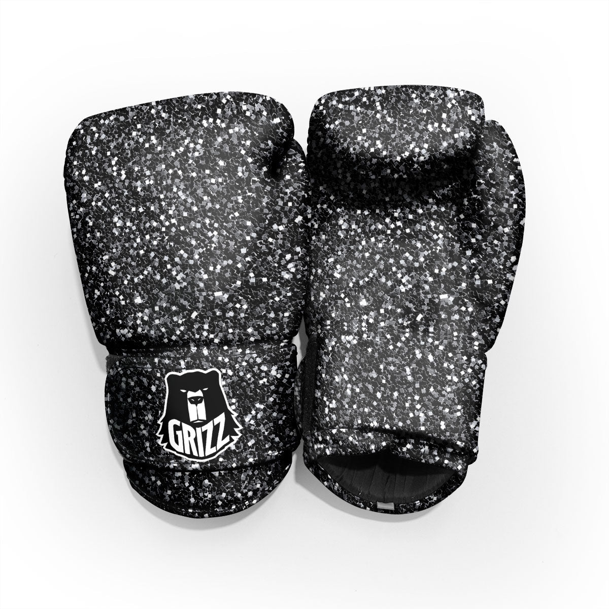 Artwork Black Glitter Print Pro Boxing Glove