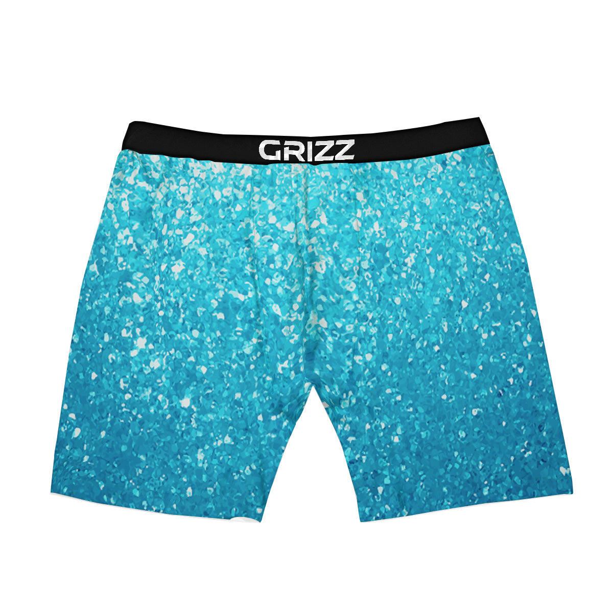 Artwork Blue Glitter Print Boxer Briefs-grizzshop