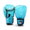 Artwork Blue Glitter Print Boxing Gloves-grizzshop