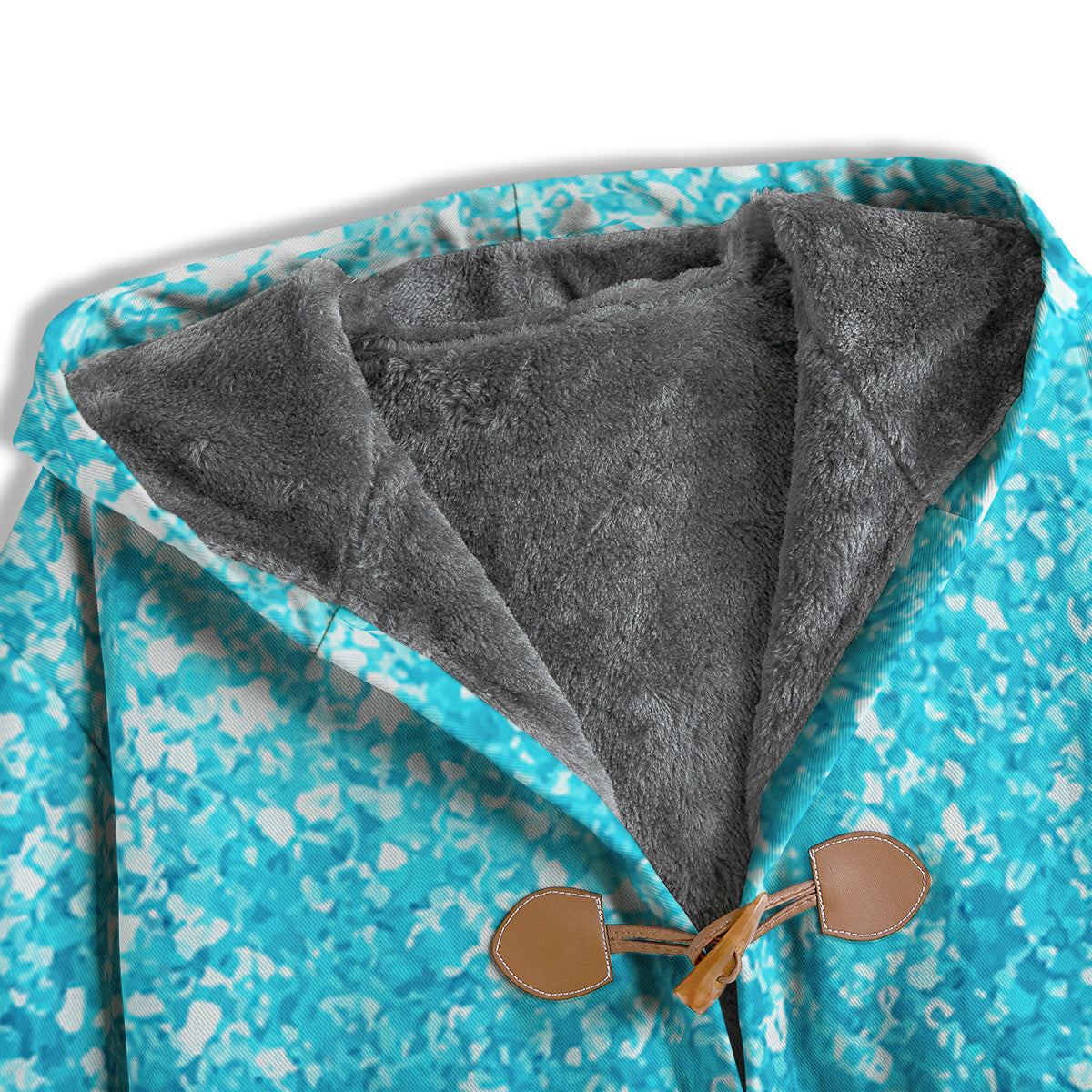 Artwork Blue Glitter Print Men's Windbreaker Jacket-grizzshop