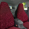 Artwork Burgundy Glitter Print Car Seat Covers-grizzshop