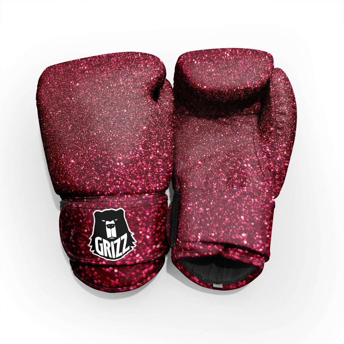 Artwork Burgundy Glitter Print Pro Boxing Glove