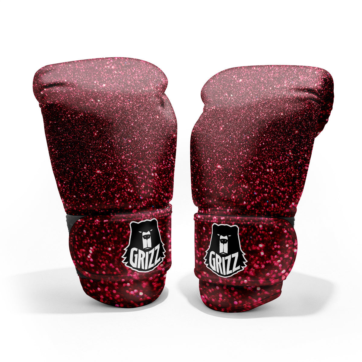 Artwork Burgundy Glitter Print Pro Boxing Glove
