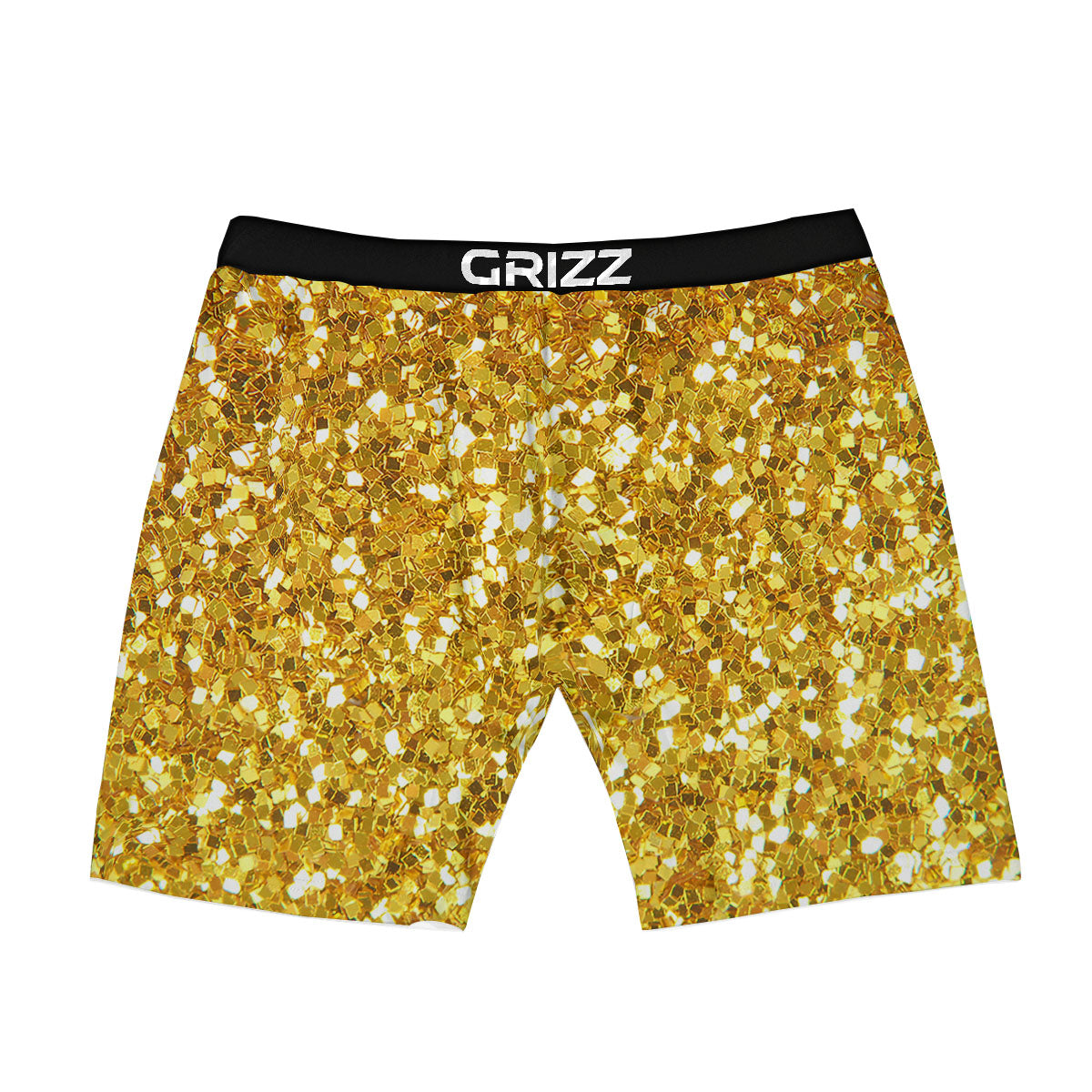 Artwork Glitter Gold Print Boxer Briefs-grizzshop