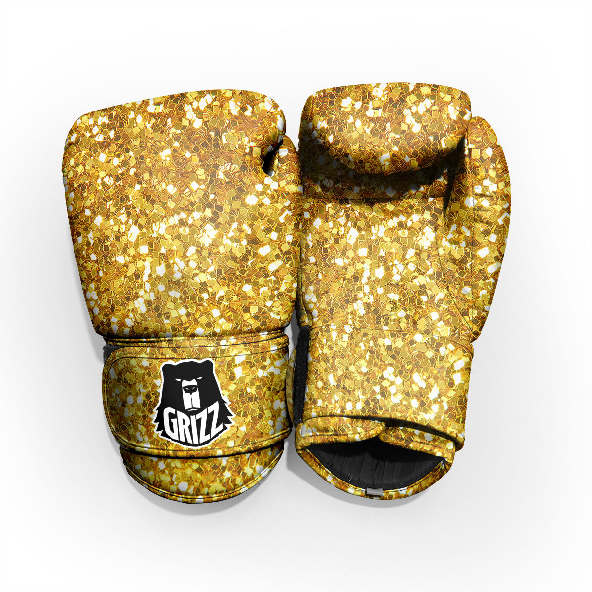 Artwork Glitter Gold Print Pro Boxing Glove