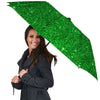 Artwork Glitter Green Print Umbrella-grizzshop
